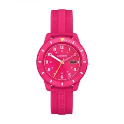 Montre enfant lacoste mini tennis silicone rose - juniors - edora - 0