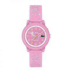 Montre enfant lacoste 12.12 kids rose silicone rose - juniors - edora - 0