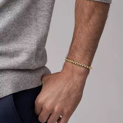 Bracelets homme: bracelet cuir, jonc, gourmette or ou argent (5) - chaines - edora - 2