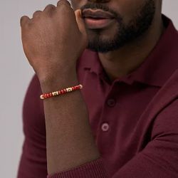 Bracelets homme: bracelet cuir, jonc, gourmette or ou argent - beads - edora - 2