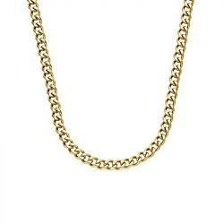 Chaîne homme 48cm fossil bold chains acier doré - chaines - edora - 0