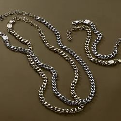 Chaîne homme 48cm fossil bold chains acier doré - chaines - edora - 4