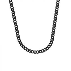 Chaîne homme 48cm fossil bold chains acier noir - chaines - edora - 0