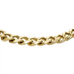 Bracelet chaîne homme 16.5cm fossil bold chains acier doré - chaines - edora - 4