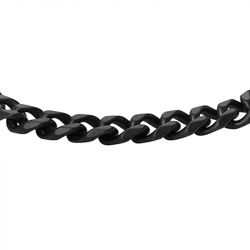 Bracelet chaîne homme 16.5cm fossil bold chains acier noir - chaines - edora - 4