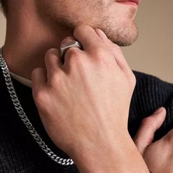 Bijoux fossil : bague fossil homme & bracelet fossil homme - edora (2) - chaines - edora - 2