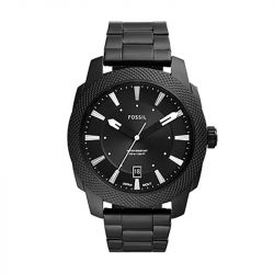 Montre homme fossil machine noir acier noir - analogiques - edora - 0