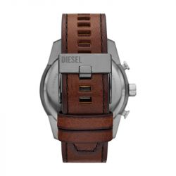 Montre chronographe homme diesel splitz cuir brun - chronographes - edora - 3