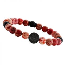 Bracelets homme: bracelet cuir, jonc, gourmette or ou argent (5) - beads - edora - 2