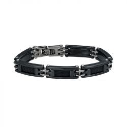 Bracelet homme jourdan zephir acier noir - plus-de-bracelets-hommes - edora - 0