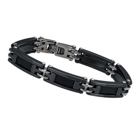 Bracelet or & argent, bracelet plaqué or, bracelet cuir & tissu (41) - plus-de-bracelets-hommes - edora - 2