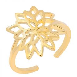 Bague femme les cadettes nÉnuphar laiton doré - plus-de-bagues-femmes - edora - 1