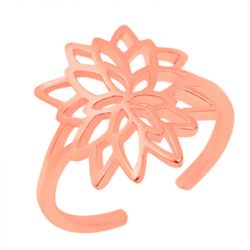 Bague femme les cadettes nÉnuphar laiton doré rose - plus-de-bagues-femmes - edora - 1