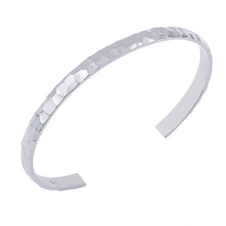 Bracelet or & argent, bracelet plaqué or, bracelet cuir & tissu (9) - joncs - edora - 2