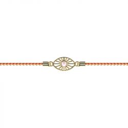 Bracelet femme les cadettes felicidad cordon orange - plus-de-bracelets-femmes - edora - 0