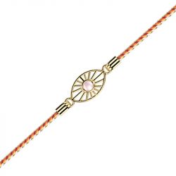 Bracelet femme les cadettes felicidad cordon orange - plus-de-bracelets-femmes - edora - 1