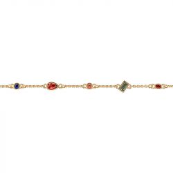 Bracelet femme les cadettes tutti frutti laiton doré - plus-de-bracelets-femmes - edora - 0