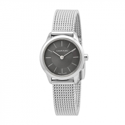 Montre Femme CALVIN KLEIN MINIMAL NOIR Acier Argenté