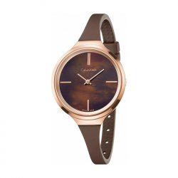 Montre Femme CALVIN KLEIN LIVELY BRUN Silicone Brun