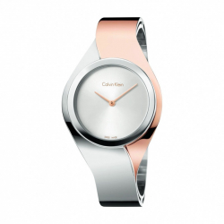 Montre Femme CALVIN KLEIN SENSES ARGENT Acier Argenté et Doré Rose