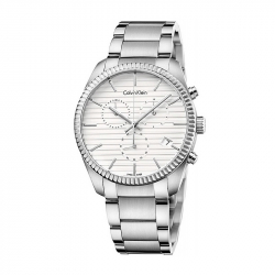 Montre Chronographe Homme CALVIN KLEIN ALLIANCE Acier Argenté