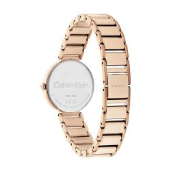 Montre femme calvin klein minimalist t acier doré rose 25200140 - analogiques - edora - 2