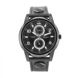 Montre Homme ALL BLACKS NOIR Cuir Noir