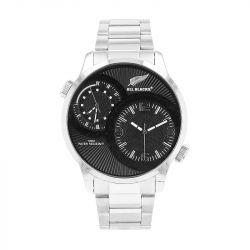 Montre Chronographe Homme ALL BLACKS NOIR Acier Argenté