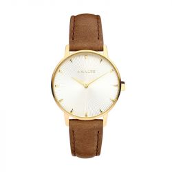 Montre Femme AMALYS LEONIE Cuir Brun