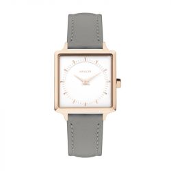 Montre Femme AMALYS JULIA Cuir Gris