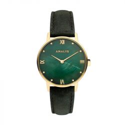 Montre Femme AMALYS COCO Cuir Noir