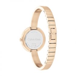 Montre femme calvin klein beam acier doré rose - analogiques - edora - 3