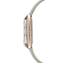 Montre femme swarovski uptown cuir gris - analogiques - edora - 2