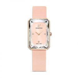 Montre femme swarovski uptown cuir rose - analogiques - edora - 0