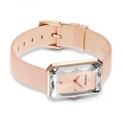 Montre femme swarovski uptown cuir rose - analogiques - edora - 4