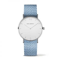 Montre mixte paul hewitt sailor blanc nylon bleu - analogiques - edora - 0