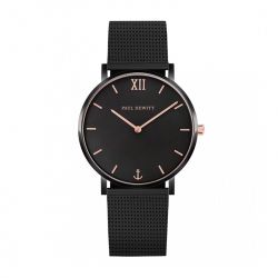 Montre femme paul hewitt sailor noir acier noir - analogiques - edora - 0