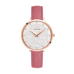 Montre femme pierre lannier eolia cuir rose - analogiques - edora - 0