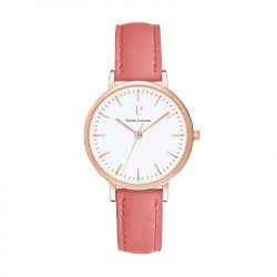 Montre femme pierre lannier symphony cuir rose - analogiques - edora - 0