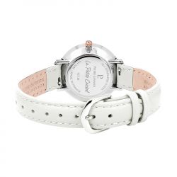 Montre femme pierre lannier petite cristal cuir blanc - analogiques - edora - 2