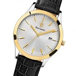 Montre homme pierre lannier classique cuir noir - analogiques - edora - 1