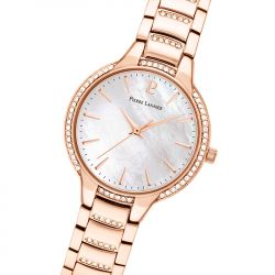 Montre femme pierre lannier joy blanc acier doré rose - analogiques - edora - 1