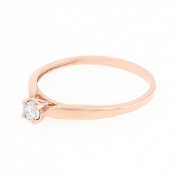 Bague homme & bague femme - bague argent, solitaire, or & or rose (10) - solitaires - edora - 2