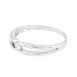 Bague homme & bague femme - bague argent, solitaire, or & or rose (4) - solitaires - edora - 2