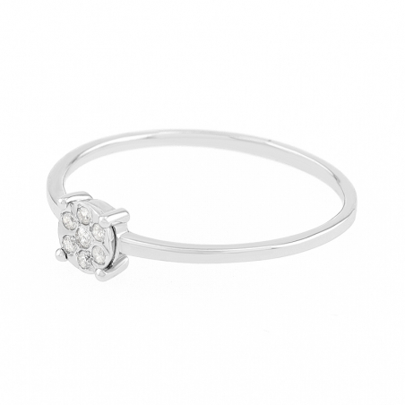 Bagues femme: diamant, bague argent, or & chevaliere femme (38) - solitaires - edora - 2