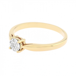 Bague homme & bague femme - bague argent, solitaire, or & or rose (3) - solitaires - edora - 2