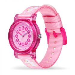 Montre enfant s ice watch learning pink unicorn nylon rose - juniors - edora - 1