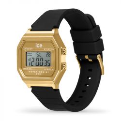 Montre digitale femme s ice watch digit retro black gold silicone noir - digitales - edora - 1