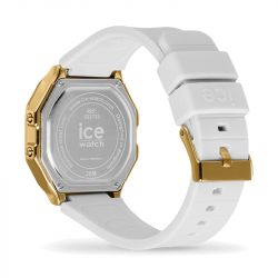 Montre digitale femme s ice watch digit retro metal gold silicone blanc - digitales - edora - 3