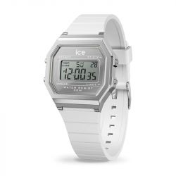 Montre digitale femme s ice watch digit retro metal silver silicone blanc - digitales - edora - 0